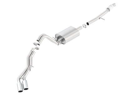 Borla Touring Cat Back 15-16 Chevy Suburban 5.3L V8 2.75in, 2.25in Dual Same Side Exit 4in Tips