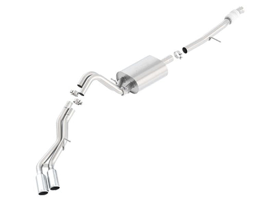 Borla Touring Cat Back 15-16 Chevy Suburban 5.3L V8 2.75in, 2.25in Dual Same Side Exit 4in Tips