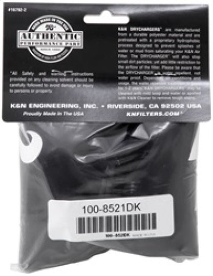 K&N Air Filter Wrap - Black - 4.313in Base ID x 4.75in Top ID x 6.75in H