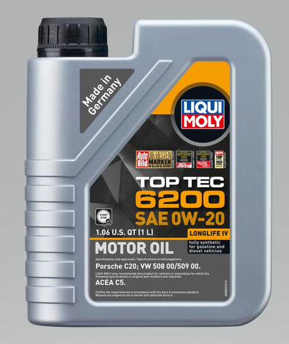 LIQUI MOLY 1L Top Tec 6200 Motor Oil 0W20