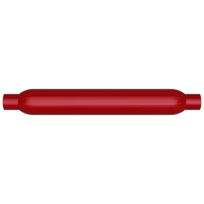 MagnaFlow Muffler Red Pack Series Glasspack 3.5in Rd 22in Body Length 2in/2in Inlet/Outlet