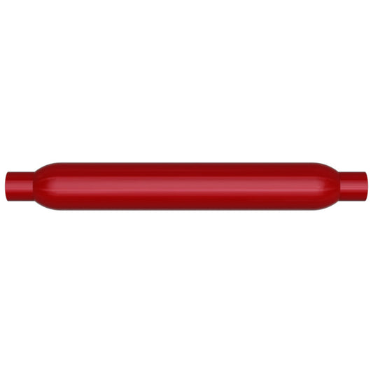 MagnaFlow Muffler Red Pack Series Glasspack 3.5in Rd 22in Body Length 2in/2in Inlet/Outlet