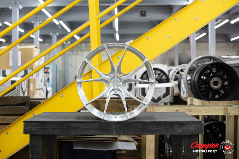 Vossen X Champion RS74 22X10 / ET54 / 5X130 / Brushed Gloss Clear Wheel / Taycan - Front