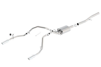 Borla 14 Silv/Sierra 1500 EC Std/CC Short 143.5in WB S-Type Single Split Rear Exit Cat-Back Exhaust