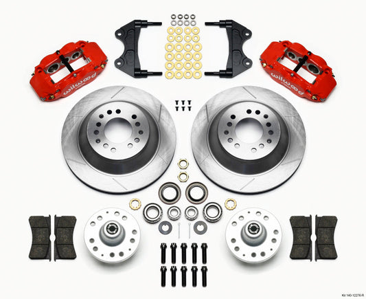 Wilwood Narrow Superlite 6R Front Hub & 1PC Rtr Kit 12.88in-Red WWE ProSpindle