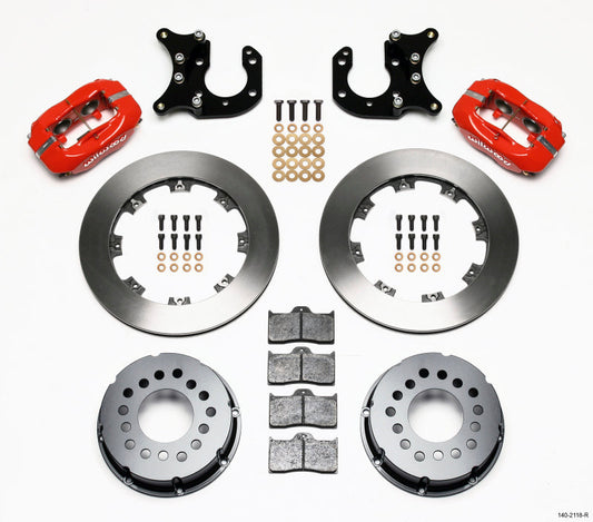 Wilwood Forged Dynalite P/S Rear Kit Red Big Ford 2.36in Offset