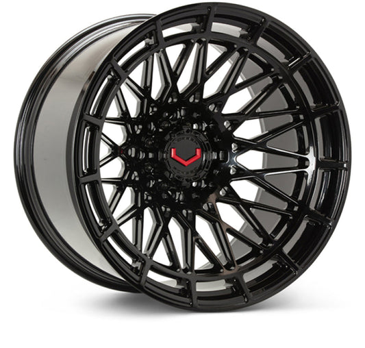 Vossen LCX-03 24x12 - 8x165.1 - ET44 - Ultra Deep - 125.1 - Gloss Black Wheel