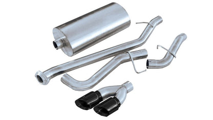Corsa 99-06 GMC Sierra 4.8L V8 3in Cat-Back Single Side w Twin 4in Black Pro-Series Tips