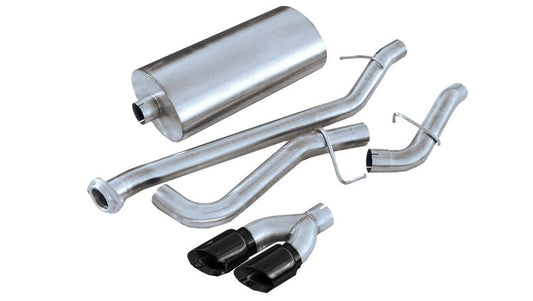 Corsa 99-06 GMC Sierra 4.8L V8 3in Cat-Back Single Side w Twin 4in Black Pro-Series Tips