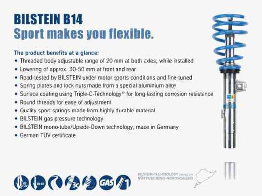 Bilstein B14 (PSS) Coilover Kit | 47-119536