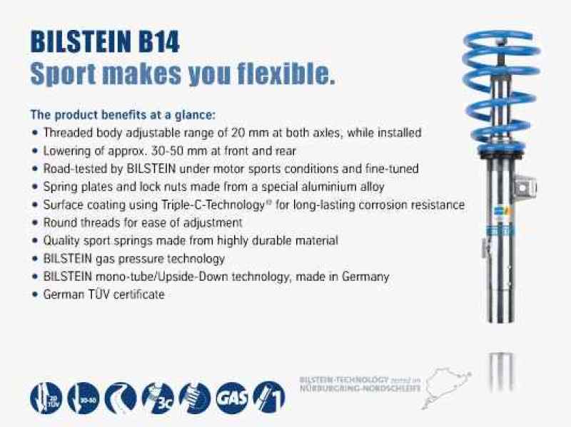 Bilstein B14 (PSS) Coilover Kit | 47-141179