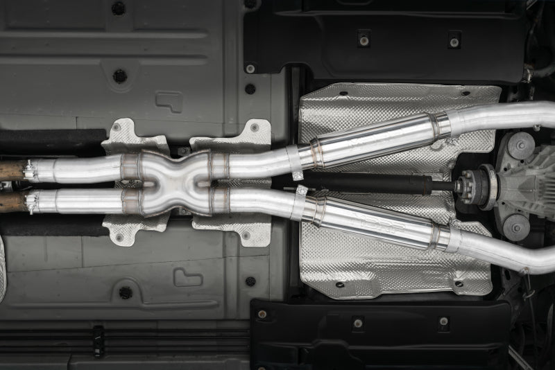 MBRP T304 SS 3in Dual Rear Catback CF Quad Tips - Street | S71153CF