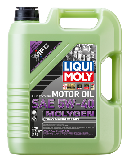 LIQUI MOLY 5L Molygen New Generation Motor Oil 5W40