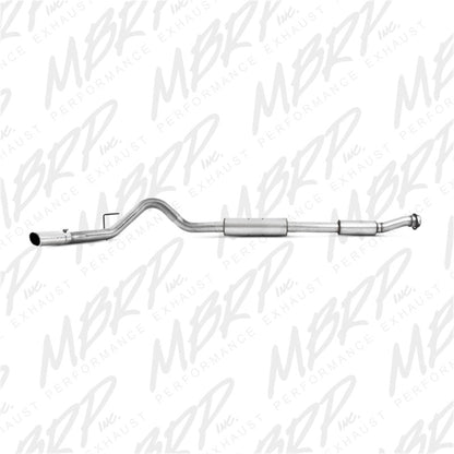 MBRP 11-12 Ford F150 SVT Raptor 6.2L EC-SB/CC-SB 3.5in Cat Back Single Exit Alum Exhaust System