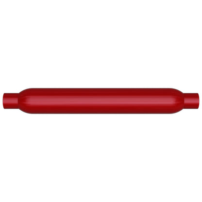 MagnaFlow Muffler Red Pack Series Glasspack 4in Rd 18in Body Length 3in/3in Inlet/Outlet
