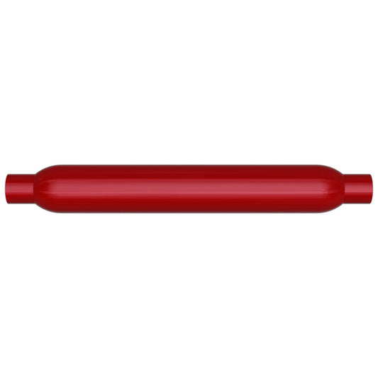 MagnaFlow Muffler Red Pack Series Glasspack 4in Rd 18in Body Length 3in/3in Inlet/Outlet