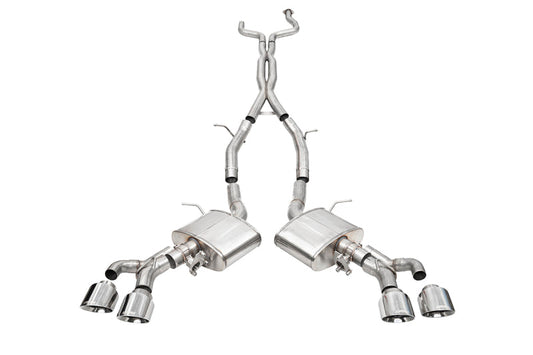 Corsa 22-25 Cadillac CT4 V Blackwing 3in Active Valve Cat-Back - 4.5in Polished Tip