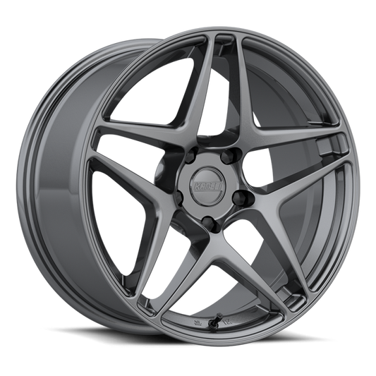 Kansei K15G Astro 19x9.5in / 5x120 BP / 35mm Offset / 72.56mm Bore - Gunmetal Wheel
