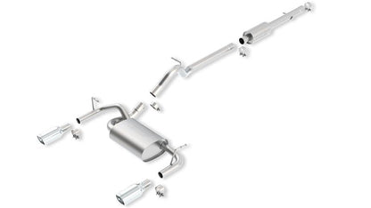 Borla 12-16 Jeep Wrangler JK 3.6L AT/MT 4Wheel 4dr Truck Single Split Rear Exit Catback Exhaust