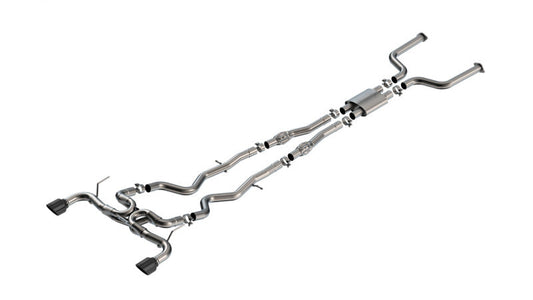 Borla ATAK Catback Exhaust - Black Chrome Tips | 140978BC
