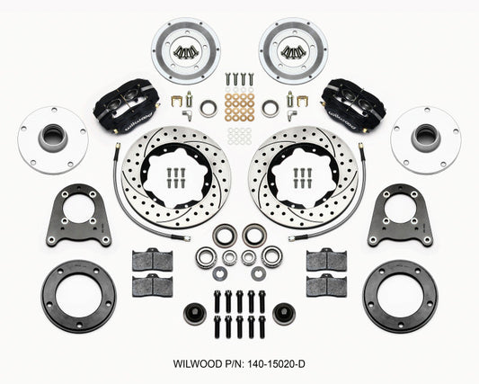 Wilwood Forged Dynalite-M Front Kit 10.75in Drilled 1950-1955 MG-TD/TF