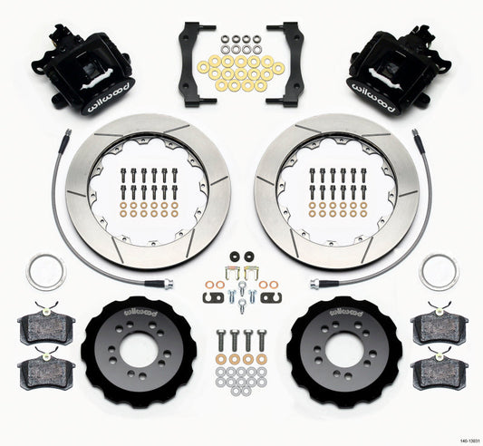 Wilwood Combination Parking Brake Rear Kit 12.88in 2013-Up Ford Focus ST w/ Lines