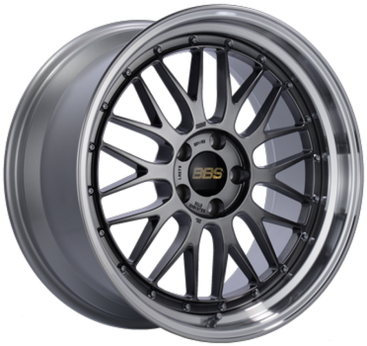 BBS LM 20x8.5 5x114.3 ET30 PFS Diamond Black Center Diamond Cut Lip Wheel -82mm PFS/Clip Required