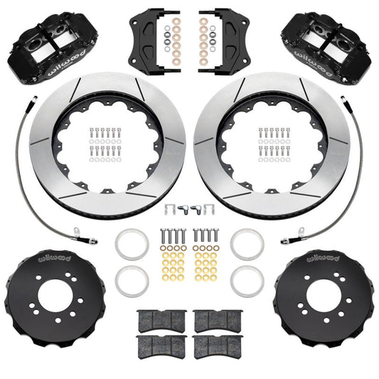 Wilwood 89-98 Nissan 240SX/89-94 Skyline/90-96 300ZX Superlite 6R Fr BBK w/ 14in SLT Rotors - Black