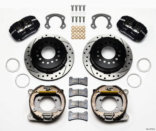 Wilwood Dynapro Low-Profile 11.00in P-Brake Kit Drilled Ford 8.8 Special w/2.50in Offset-5 Lug