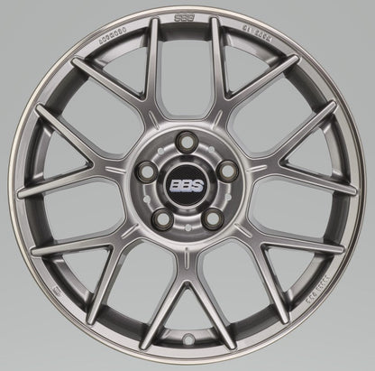 BBS XR 19x8.5 5x112 ET38 Platinum Gloss Wheel -82mm PFS/Clip Required