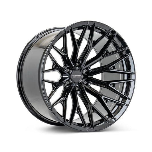 Vossen HFX-6 - 22x9.5 - ET30 - 6X130 - 84.1 - DEEP - GB - GLOSS BLACK