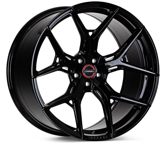 Vossen HF-5 20x10 / 5x114.3 / ET30 / 70.5 / Deep - Gloss Black