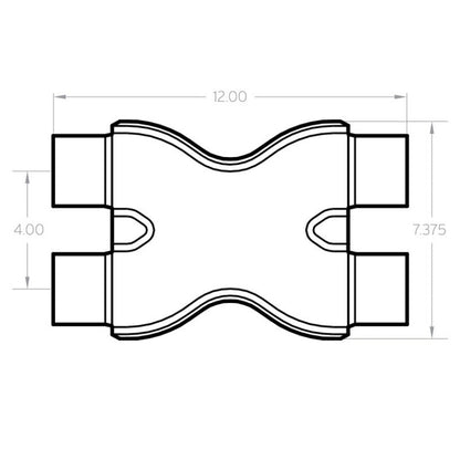MagnaFlow Smooth Trans X 2.25/2.25 X 12 SS