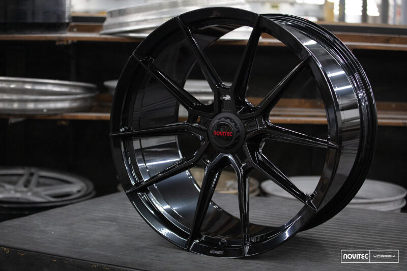 Vossen x Novitec NF10 22x12 ET:33 Gloss Black Ferrari 488 / F8 Rear Wheel