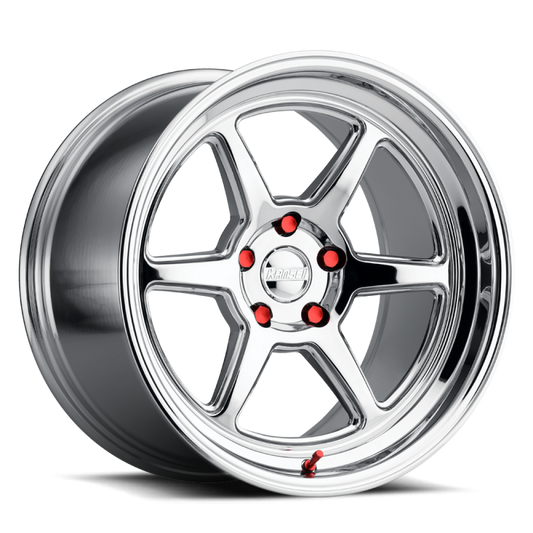 Kansei K14X Roku 18x9.5in / 5x120 BP / 22mm Offset / 72.56mm Bore - Chrome Wheel