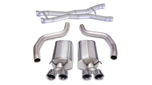 Corsa 12-13 Chevrolet Corvette C6 ZR1 Sport Cat-Back Dual Rear Exit w/ Twin 4.0in Pol Tips