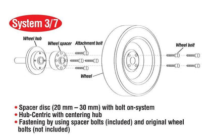 Eibach Pro-Spacer 99-01 Saab 9-5 20mm Thickness 5x110 Hub 65