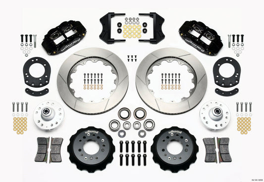 Wilwood Narrow Superlite 6R Front Hub Kit 14.00in 1965-1969 Mustang Drum Spindle