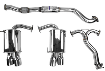 Invidia Q300 Catback Exhaust Single Layer Titanium Burnt Quad Tips | HS15STIG2T