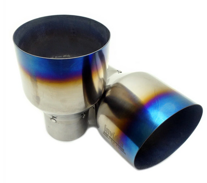 Invidia Q300 Catback Exhaust Single Layer Titanium Burnt Quad Tips | HS15STIG2T