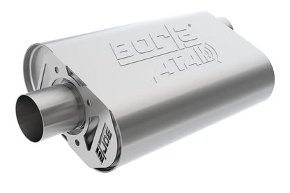Borla CrateMuffler SBC Hot 350/383 2.5 inch Offset/Center 14in x 4.35in x 9in Oval Atak Muffler