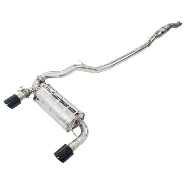 Invidia Q300 Catback Exhaust w/Valve Rolled Black Tips | HS15FFR3V1RB