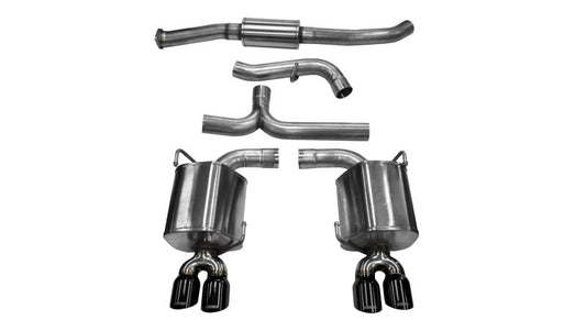 Corsa 11-13 Subaru Impreza Sedan STI 2.5L Turbo Manual Black Sport Cat-Back Exhaust