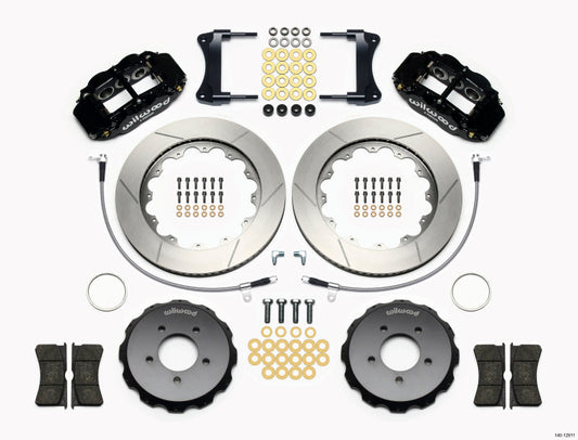 Wilwood Narrow Superlite 6R Front Hat Kit 14.00in 2005-Up Mazda Miata w/ Lines