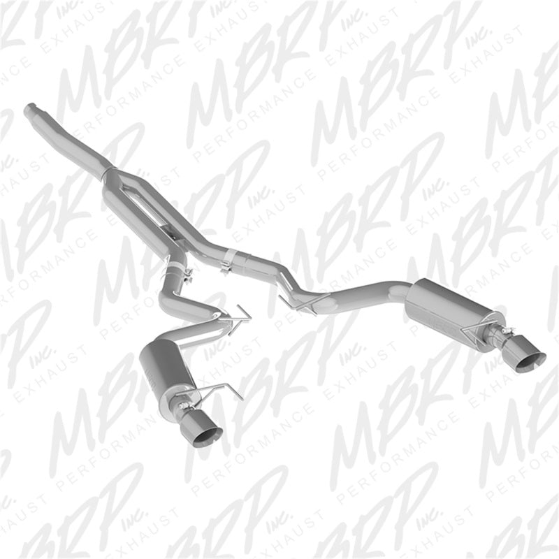 MBRP T409 Street Catback Exhaust - Polished Tips | S7274409