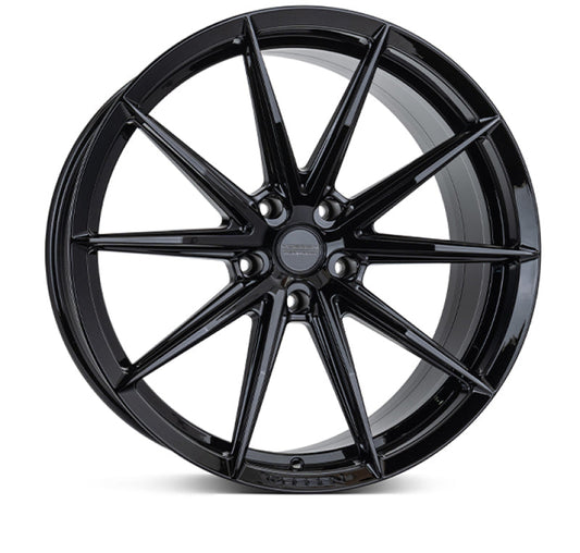 Vossen HFX-2 22x9.5 / 5x112 / ET15 / Deep Face / 66.5 - Gloss Black Wheel