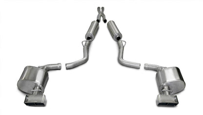 Corsa 09-10 Dodge Challenger R/T 5.7L V8 Auto Polished Xtreme Cat-Back Exhaust