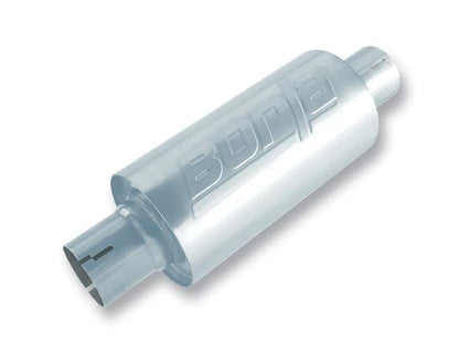 Borla S-Type Muffler 2.5in Inlet/Outlet 5in Round x 10in w/Notch