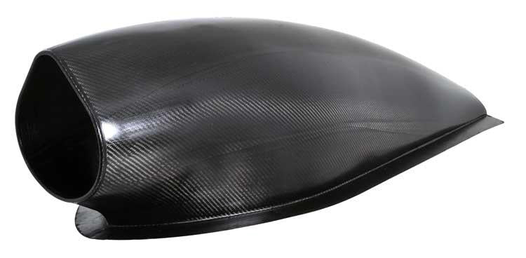 K&N Carbon Fiber Air Box Medium 4in h Air Box Only No Base